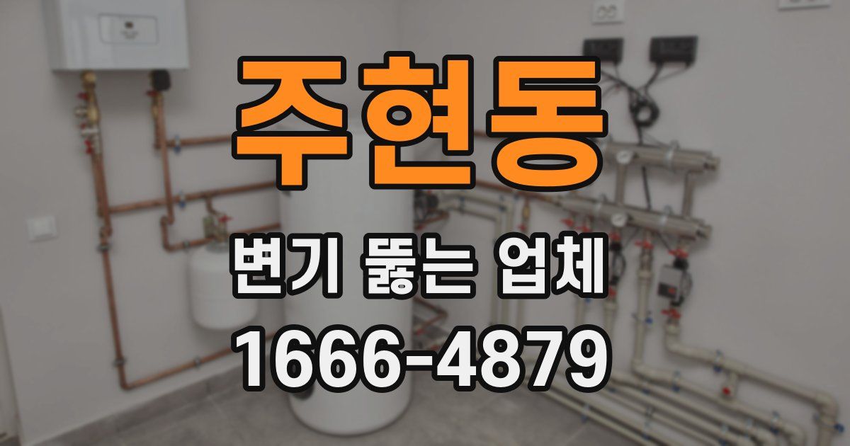 주현동 변기 뚫는 업체