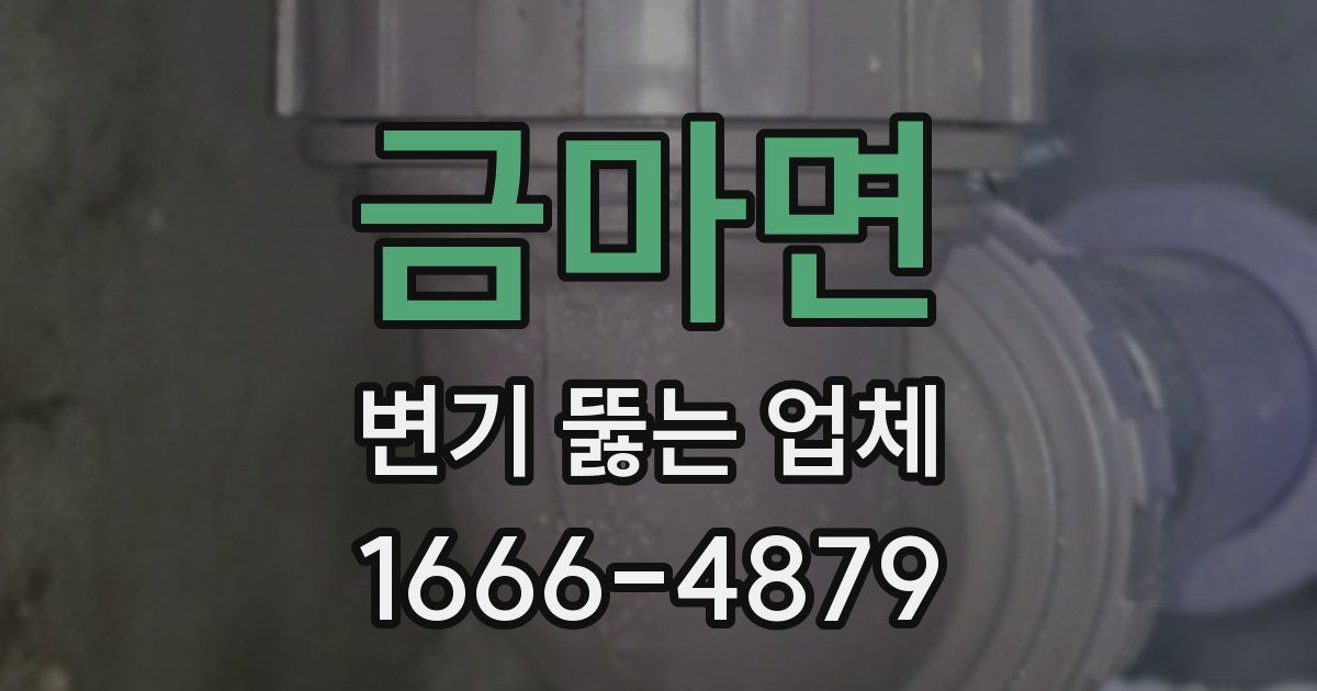 금마면 변기 뚫는 업체