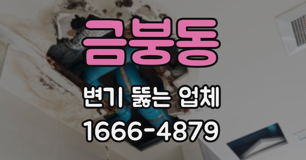 금붕동 변기 뚫는 업체