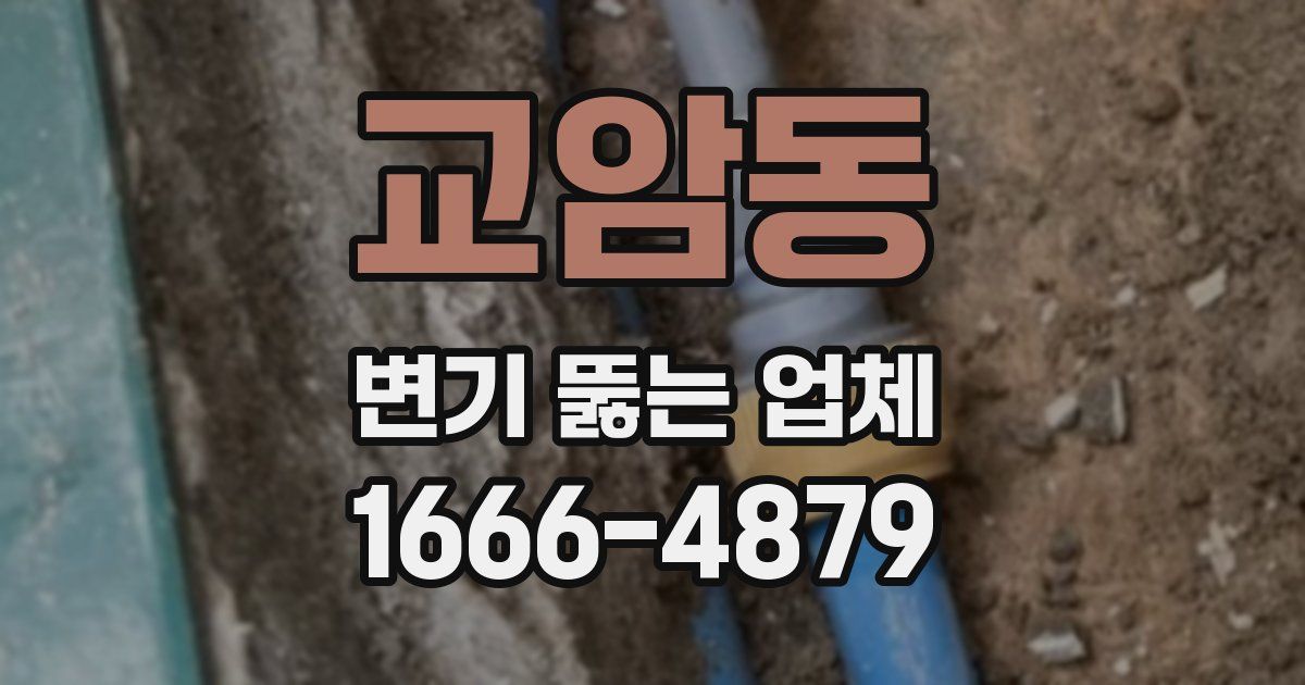 교암동 변기 뚫는 업체