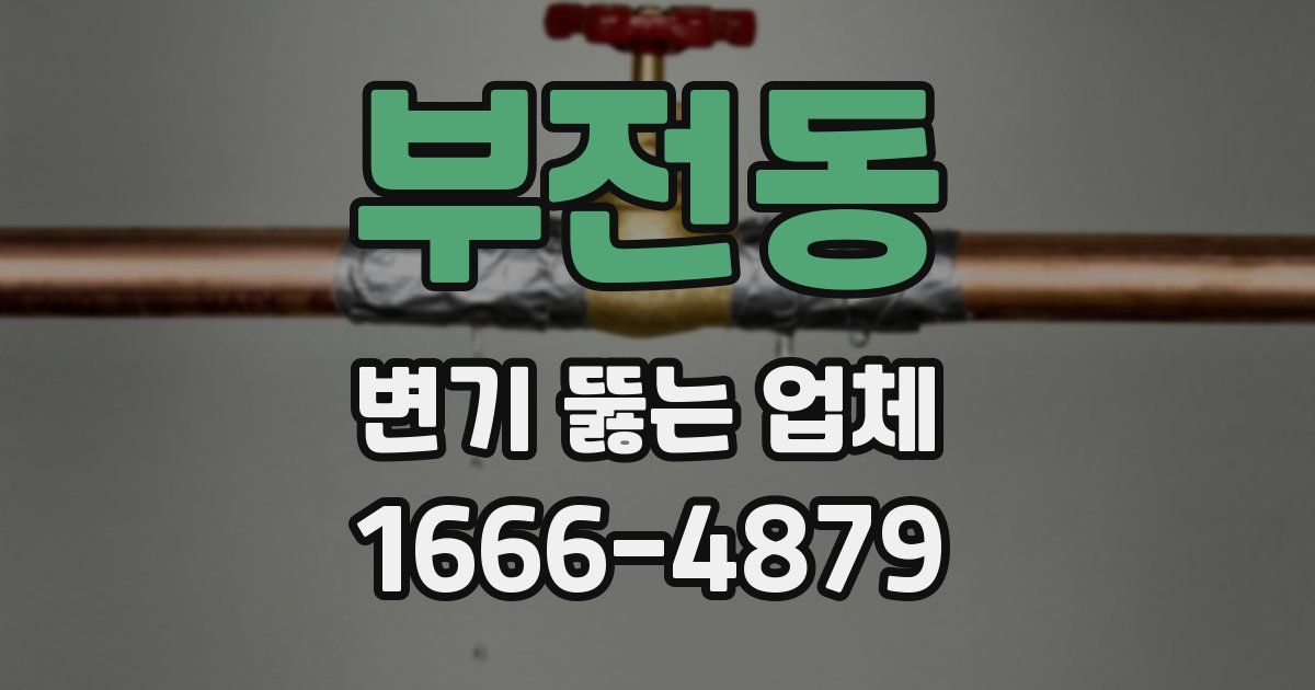 부전동 변기 뚫는 업체