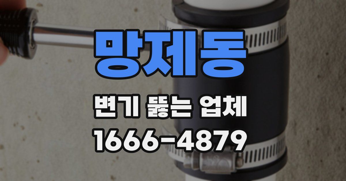 망제동 변기 뚫는 업체