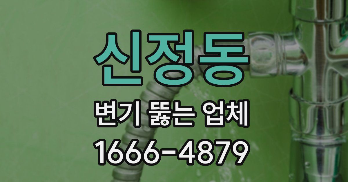 신정동 변기 뚫는 업체