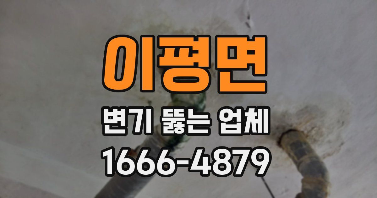 이평면 변기 뚫는 업체