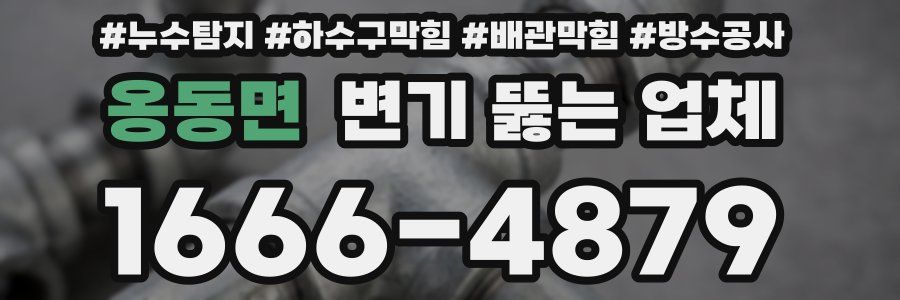 옹동면 변기 뚫는 업체