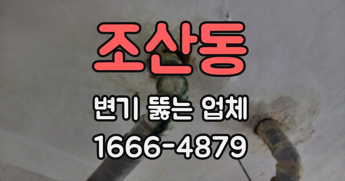 조산동 변기 뚫는 업체