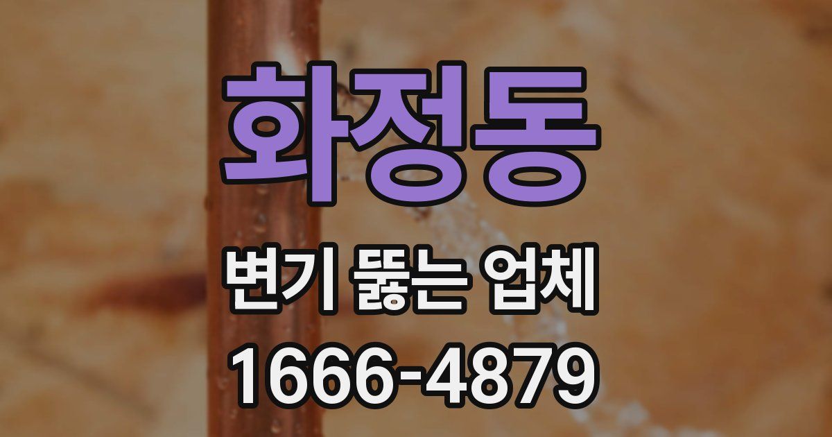 화정동 변기 뚫는 업체
