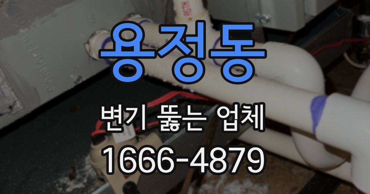 용정동 변기 뚫는 업체