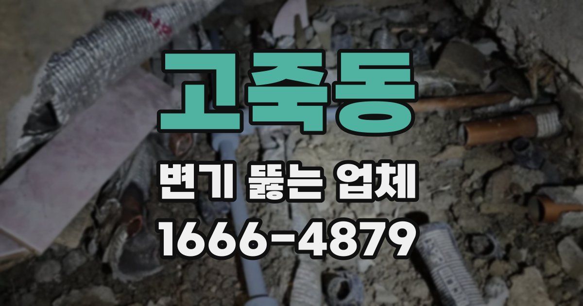 고죽동 변기 뚫는 업체