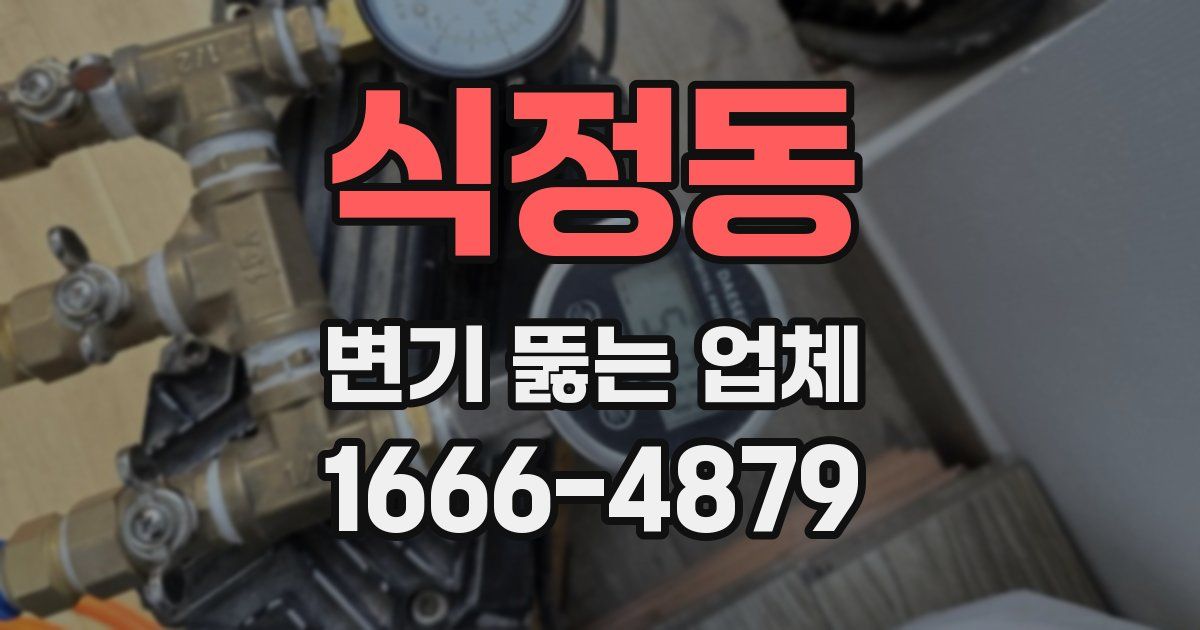 식정동 변기 뚫는 업체