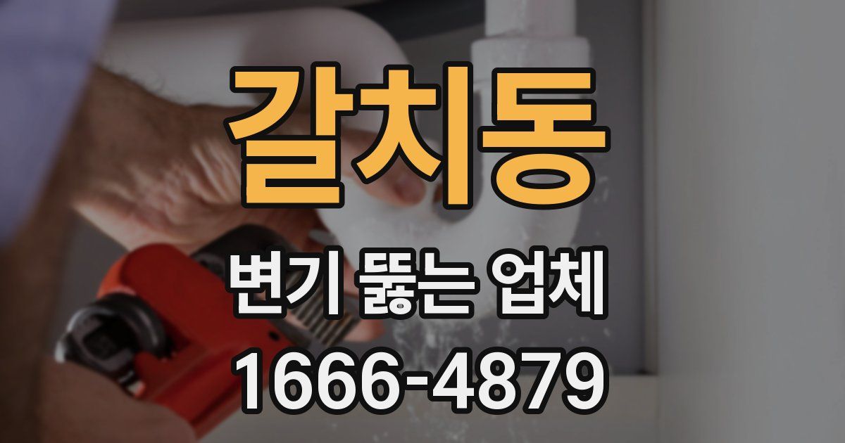 갈치동 변기 뚫는 업체