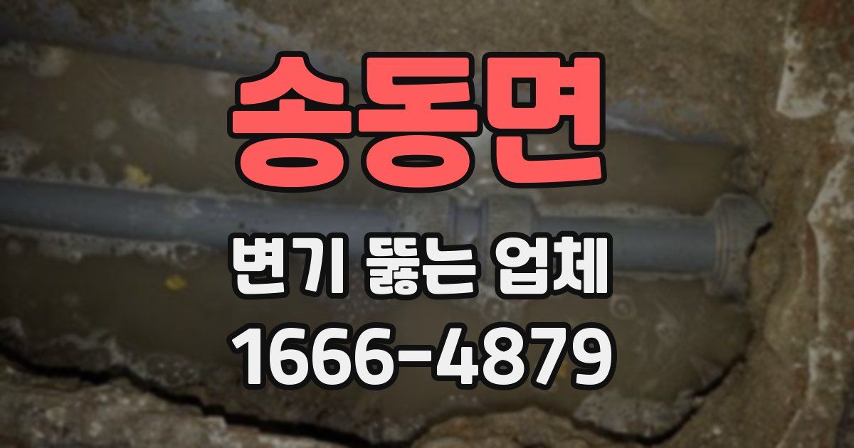 송동면 변기 뚫는 업체