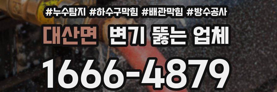대산면 변기 뚫는 업체