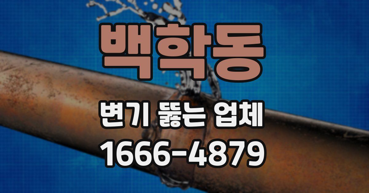 백학동 변기 뚫는 업체