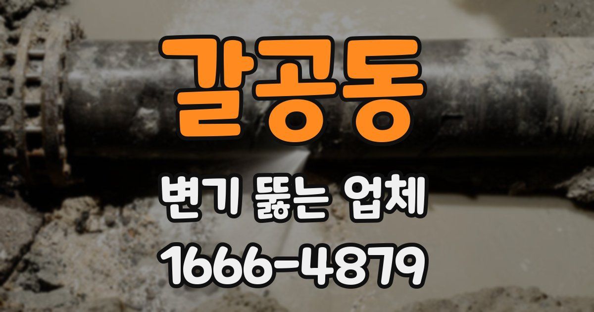 갈공동 변기 뚫는 업체
