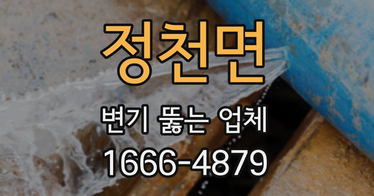 정천면 변기 뚫는 업체