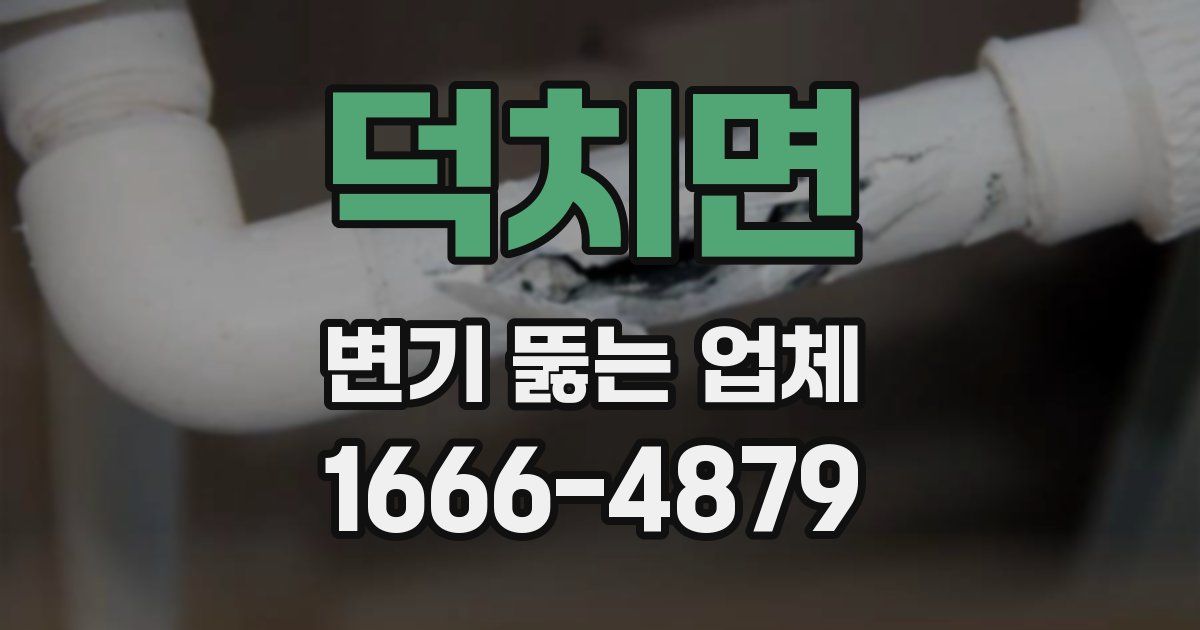 덕치면 변기 뚫는 업체