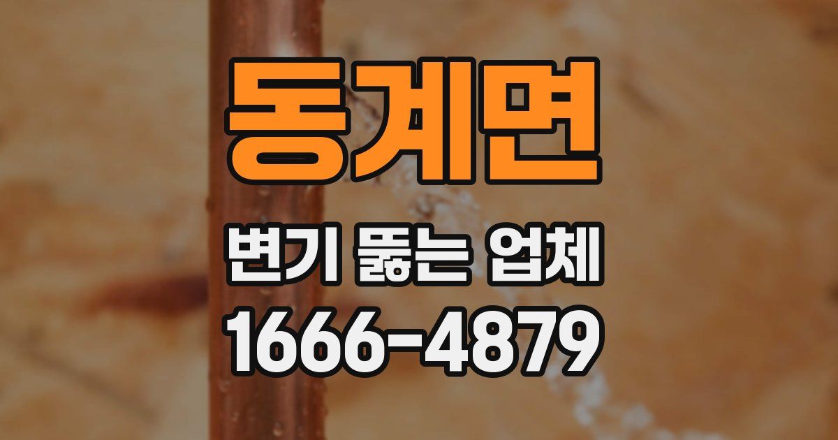 동계면 변기 뚫는 업체