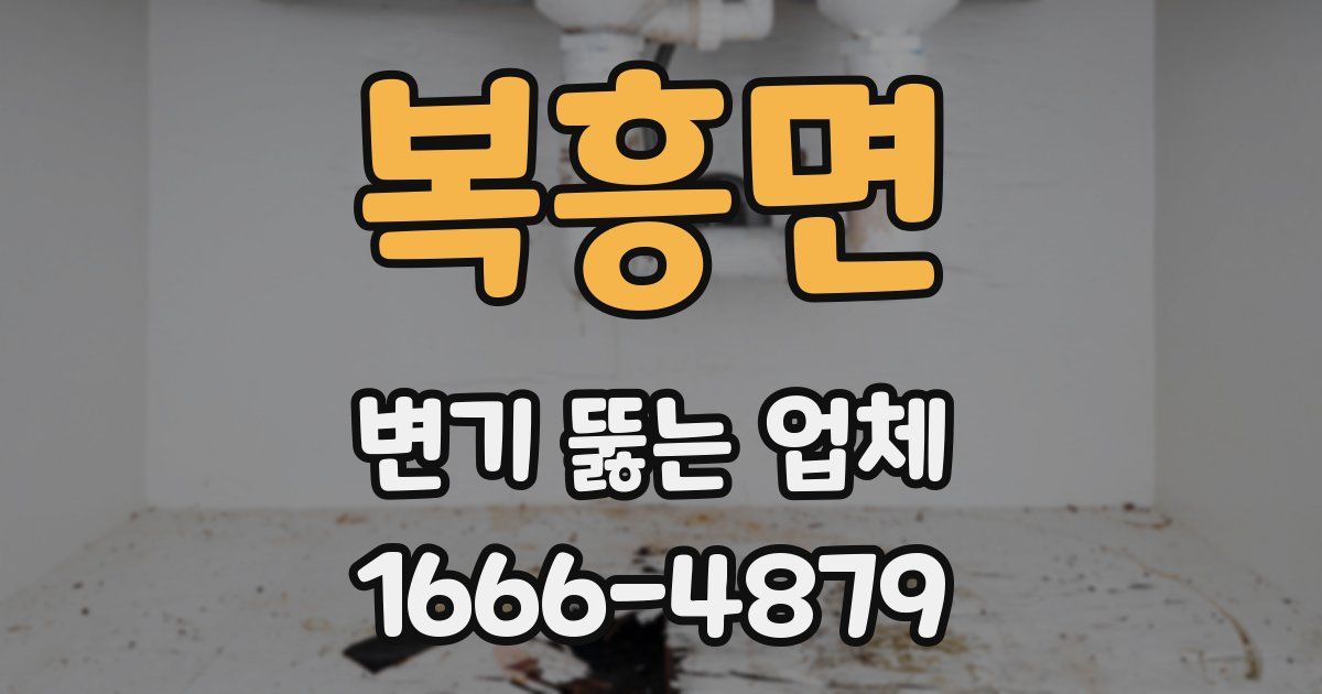 복흥면 변기 뚫는 업체