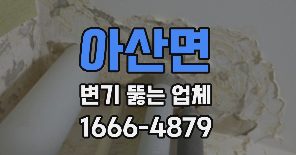 아산면 변기 뚫는 업체