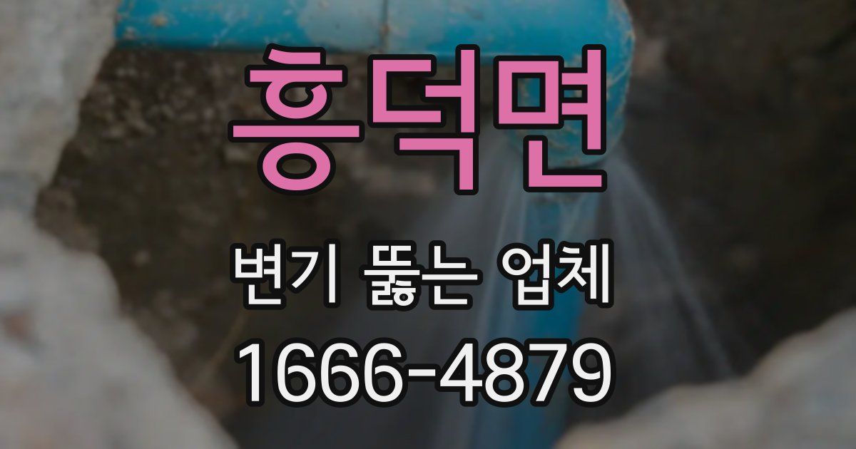 흥덕면 변기 뚫는 업체