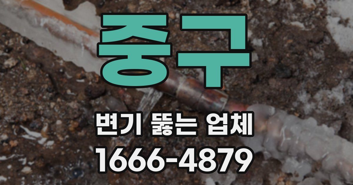 중구 변기 뚫는 업체