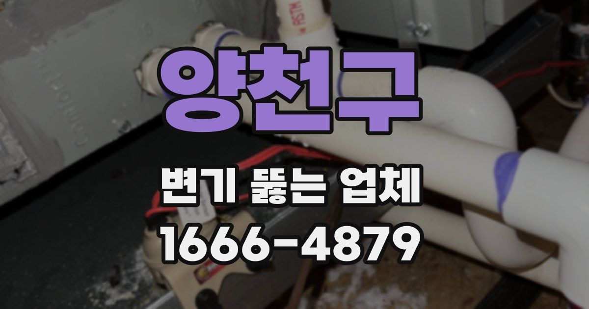 양천구 변기 뚫는 업체