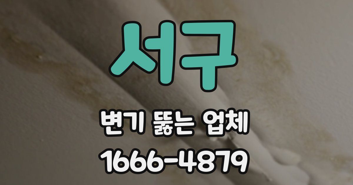 서구 변기 뚫는 업체