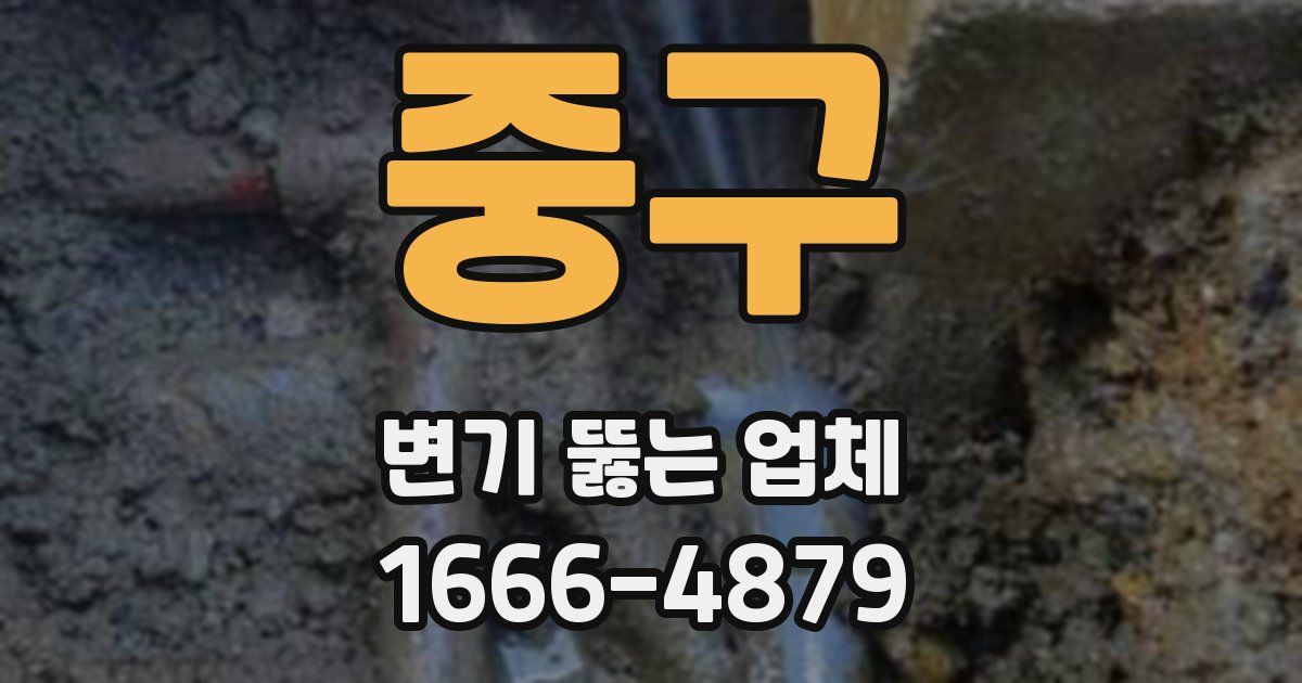중구 변기 뚫는 업체
