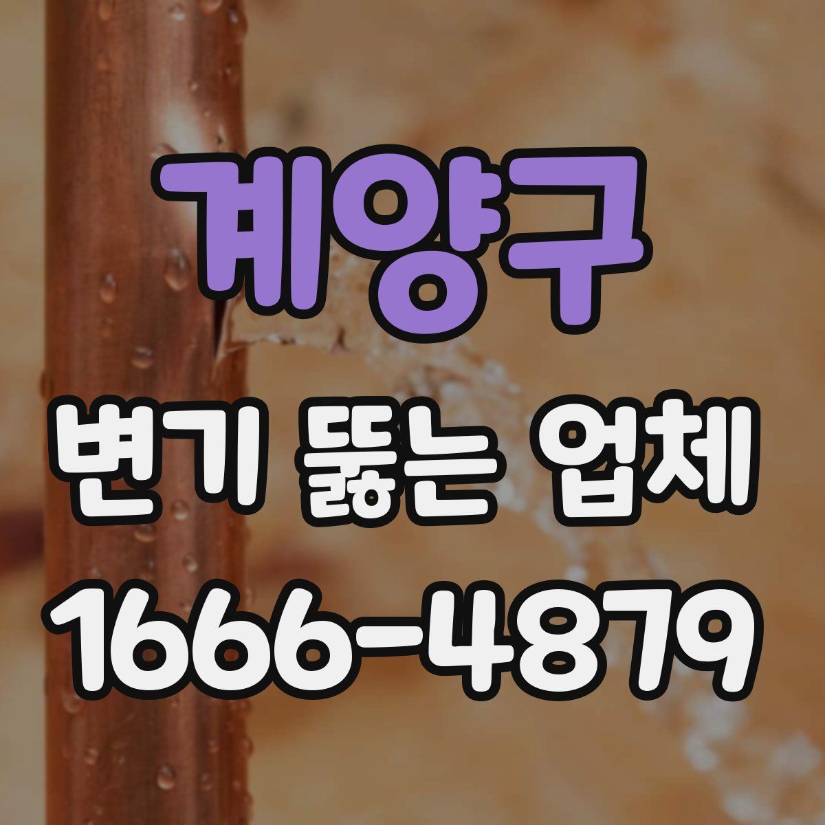 계양구 변기 뚫는 업체