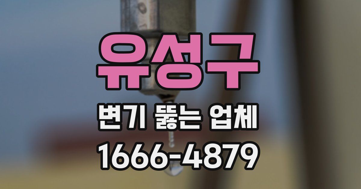 유성구 변기 뚫는 업체