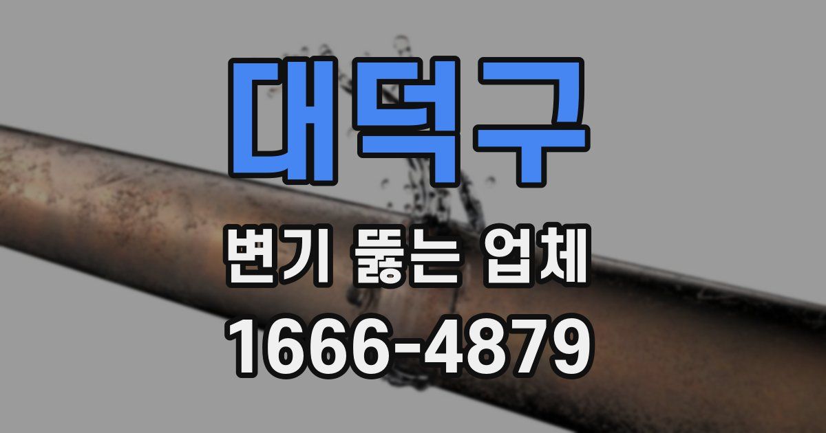대덕구 변기 뚫는 업체