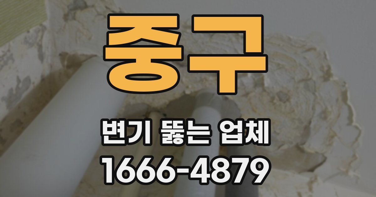 중구 변기 뚫는 업체