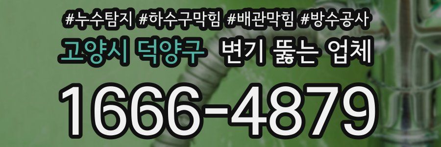 고양시 덕양구 변기 뚫는 업체