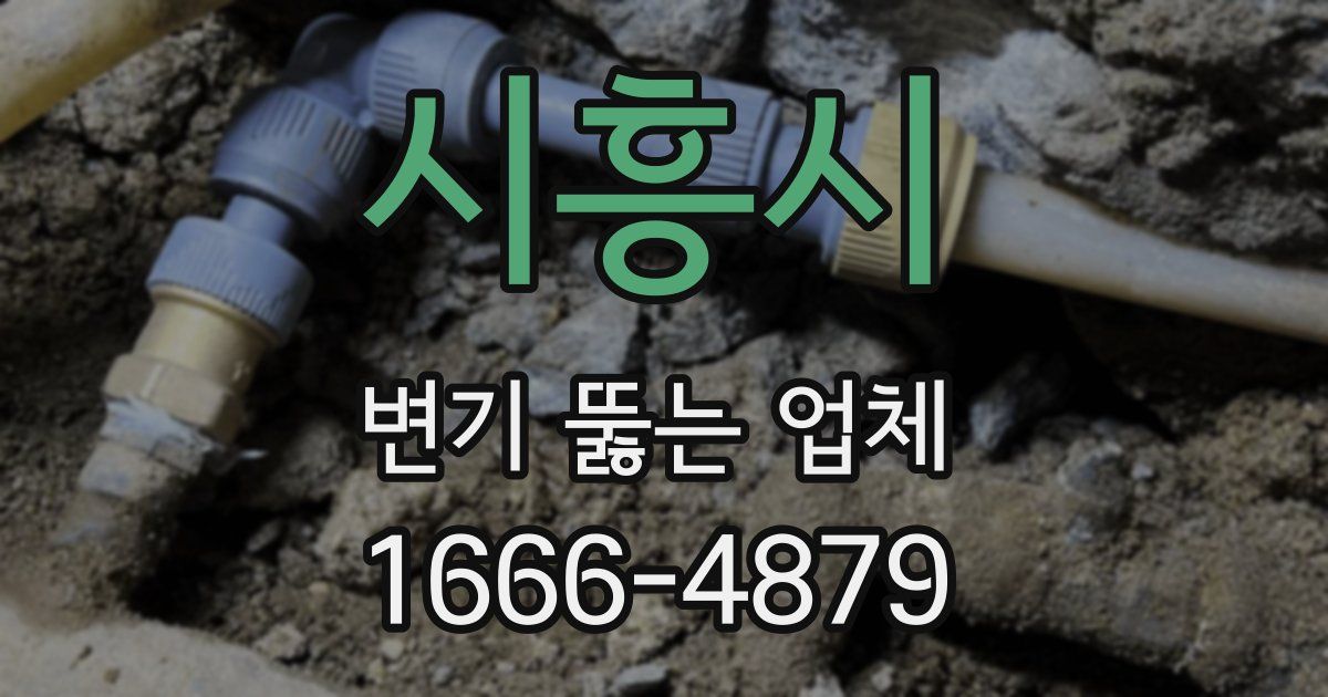시흥시 변기 뚫는 업체