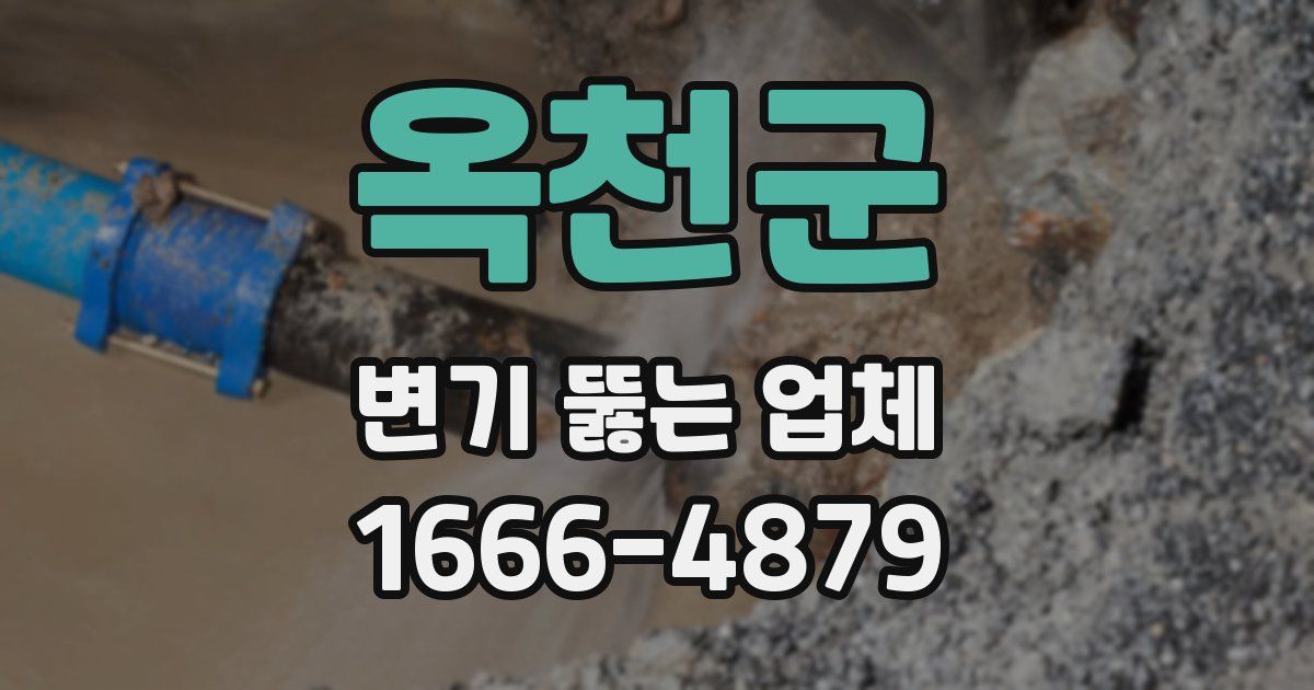 옥천군 변기 뚫는 업체