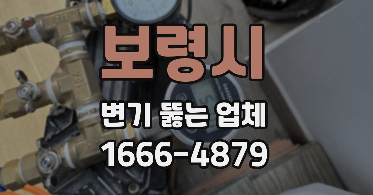 보령시 변기 뚫는 업체