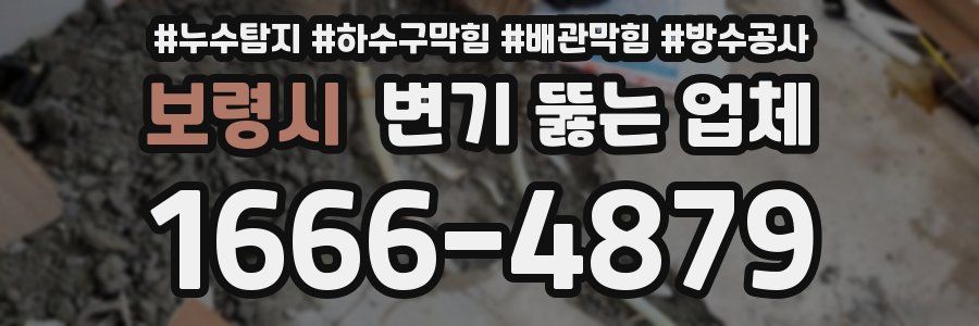 보령시 변기 뚫는 업체