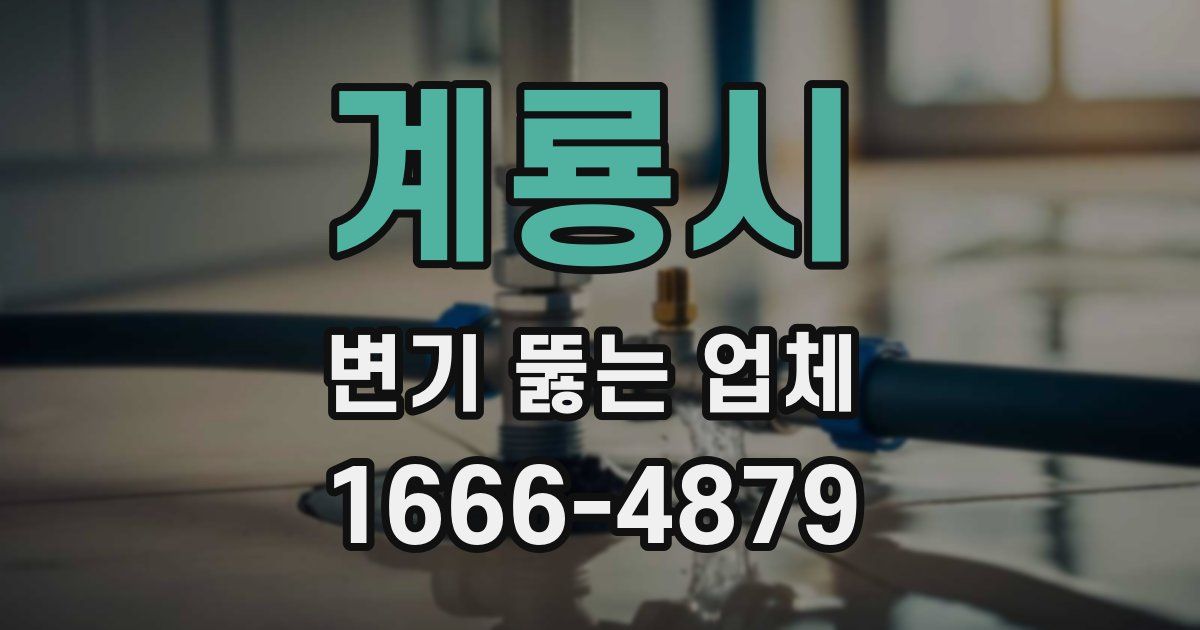 계룡시 변기 뚫는 업체