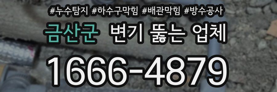 금산군 변기 뚫는 업체