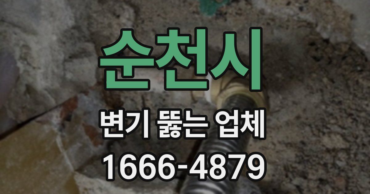 순천시 변기 뚫는 업체