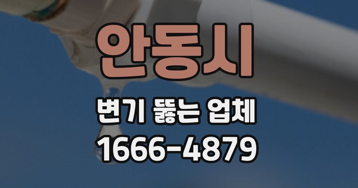 안동시 변기 뚫는 업체