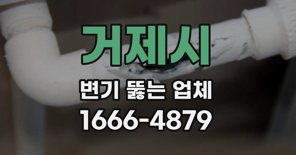 거제시 변기 뚫는 업체