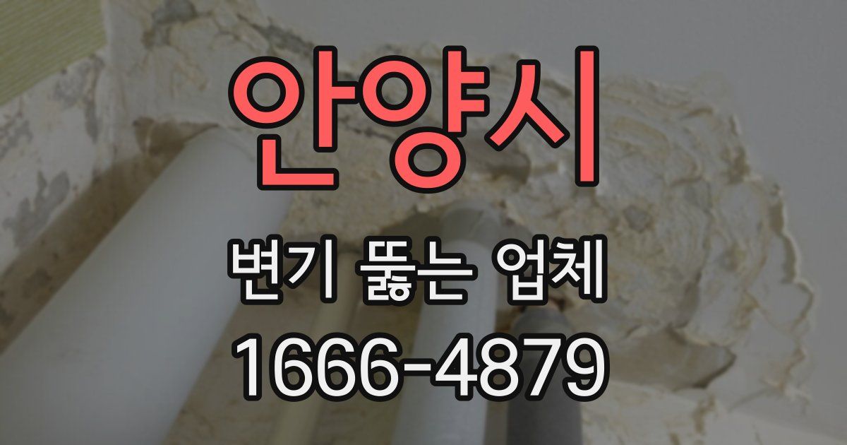 안양시 변기 뚫는 업체