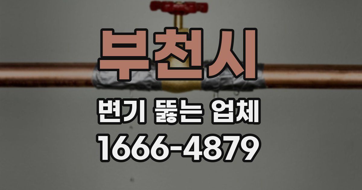 부천시 변기 뚫는 업체