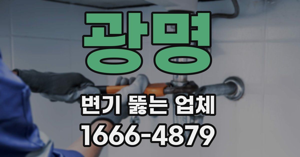 광명 변기 뚫는 업체