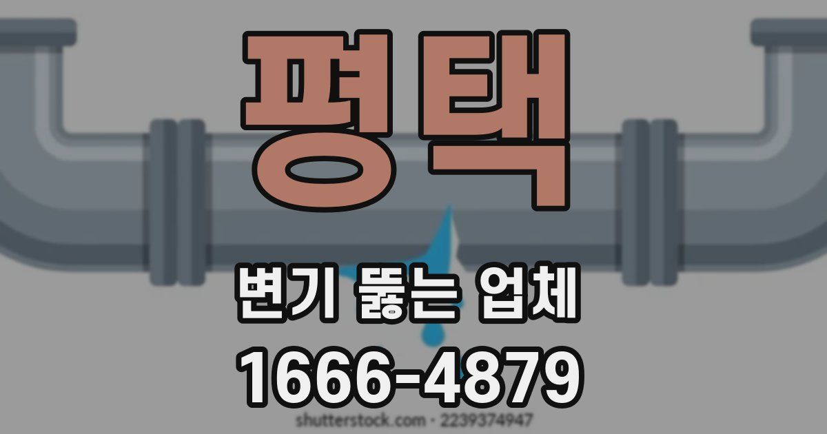 평택 변기 뚫는 업체