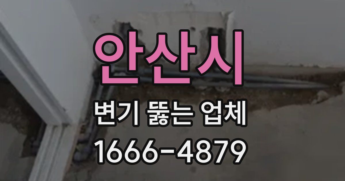 안산시 변기 뚫는 업체