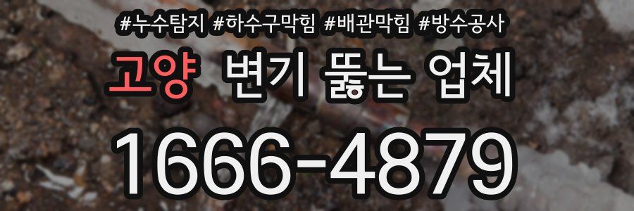 고양 변기 뚫는 업체