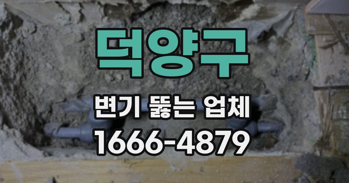 덕양구 변기 뚫는 업체